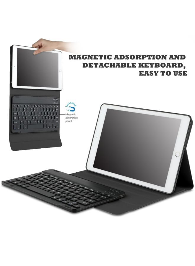 NIBEMINENT Protective Case Cover With Bluetooth Keyboard For Apple iPad 2107/2018 Black  - Image 4