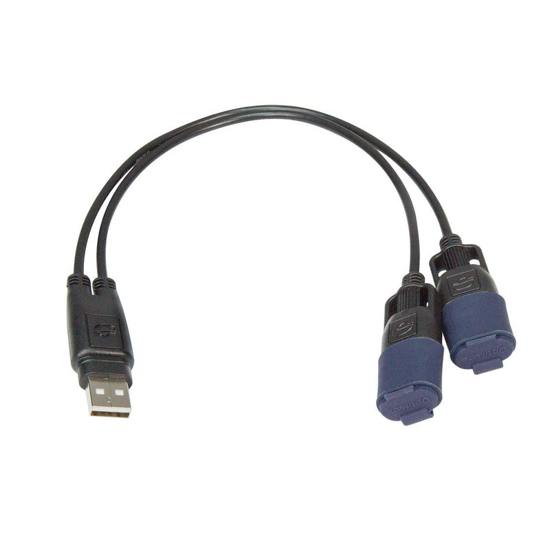TecMate Optimate USB Cable O-110, USB Y-Splitter, with Weatherproof Connection System - Image 1