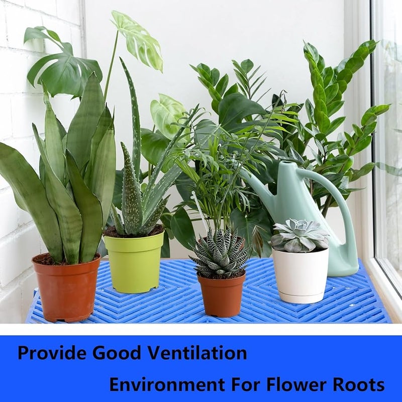 Lightweight Plastic Pallet Grid Mats 2 Pcs 60x40cm Indoor Outdoor Storage - Image 5