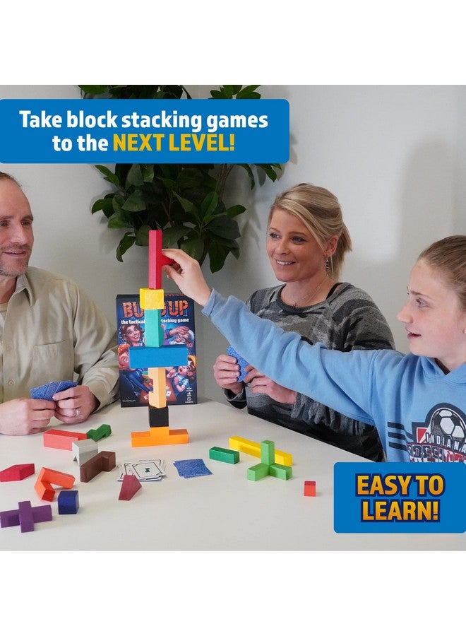 Continuum Games Build Up: The Classic Block Stacking Game 20 Block Tumbling Tower Balancing Game 2-6 Players Ages 8 and Up - Image 2