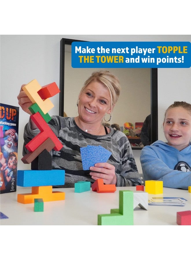 Continuum Games Build Up: The Classic Block Stacking Game 20 Block Tumbling Tower Balancing Game 2-6 Players Ages 8 and Up - Image 4