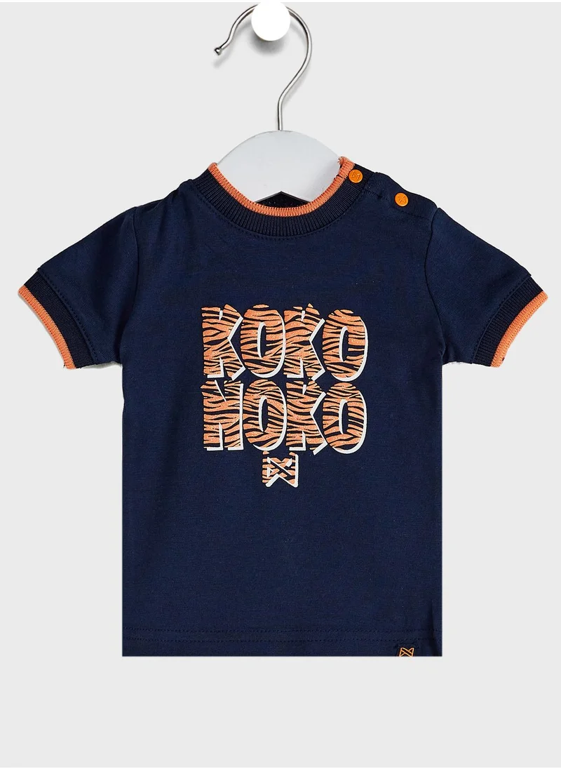 koko noko Kids Slogan T-Shirt