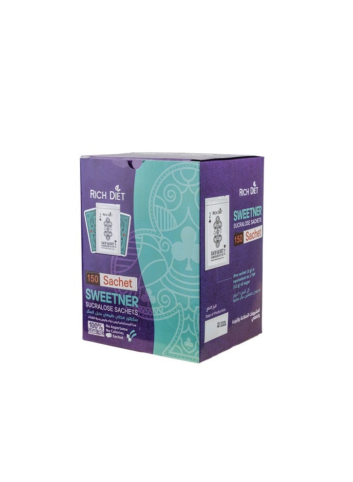 Rich Diet Rich sugar substitute, 150 packets, 2 spoons