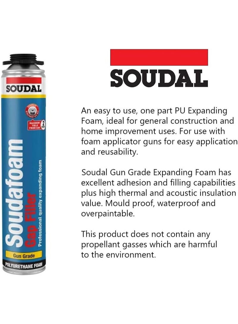 Soudal GunFoam SoudaFoam Gun Filler 750ml Gun Grade - Image 2