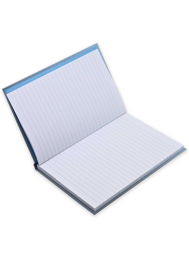 FIS Pack of 5 Hard Cover Notebook A5 Single Line, 100Sheets, Sierra Blue -FSNBA5SL100ASBL - Image 2