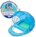 SwimWays Spring Float Premium Recliner with Canopy Pool Lounger Inflatable Pool Floats Adult with Fast Inflation for Ages 15 Up Sky Blue - Image 3