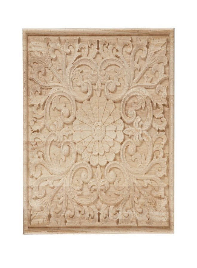 NAHARO Modern Hand Carved Wooden Wall Art – Square Wood Sculpture Decor, Boho Rustic Home Decor for Living Room, Bedroom, Entryway - Image 1