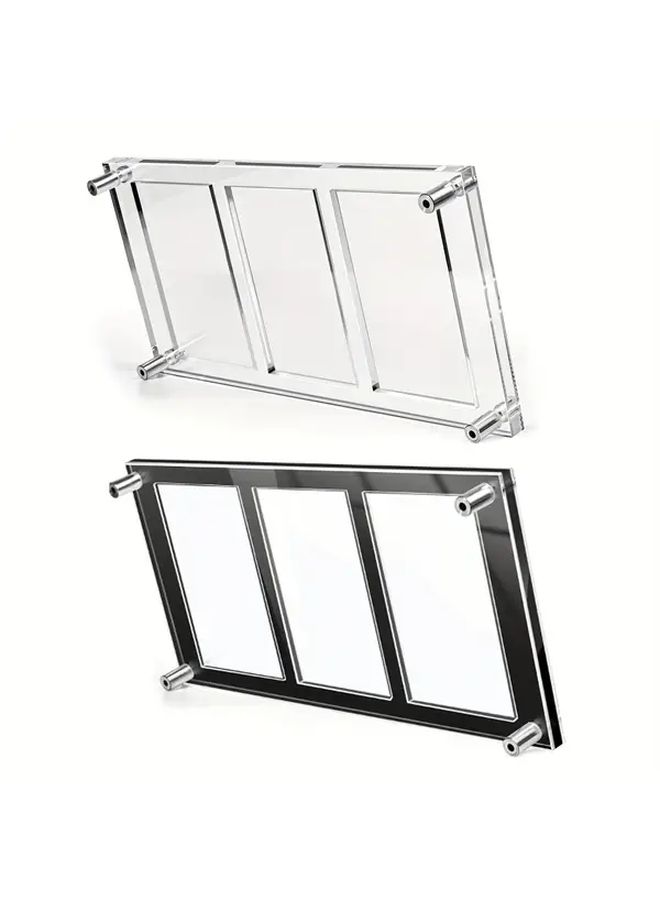 1pc Black Acrylic Wall Mounted Card Display Frame For PSA CGC Graded Sports Collector Cards Slabs - Image 3