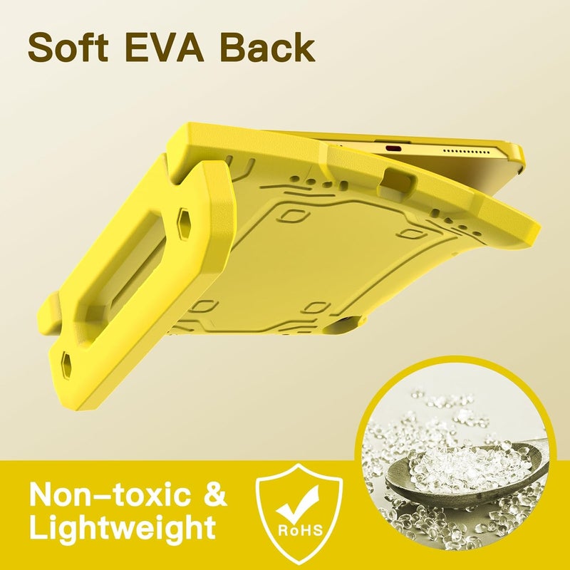 Jetech Kids Case For Ipad 10 (10.9-Inch, 2022 Model, 10Th Generation) With Built-In Screen Protector, Shockproof Full-Body Handle Stand Tablet Protective Cover (Yellow) - Image 4