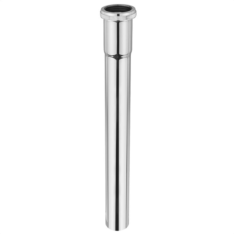 114 OD x 12 Brass Slip Joint Extension Tube Heavy Duty Extension Tube for Bathroom Sink Drain Tailpiece Polished Chrome