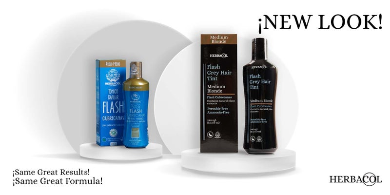 Herbacol Medium Blonde "Flash" Gray Hair Cover | Ammonia and Peroxide Free | Herbacol Rubio Medio "Flash" Cubrecanas | Sin Amoniaco ni Peroxido | 8.1oz-240ml - Image 3