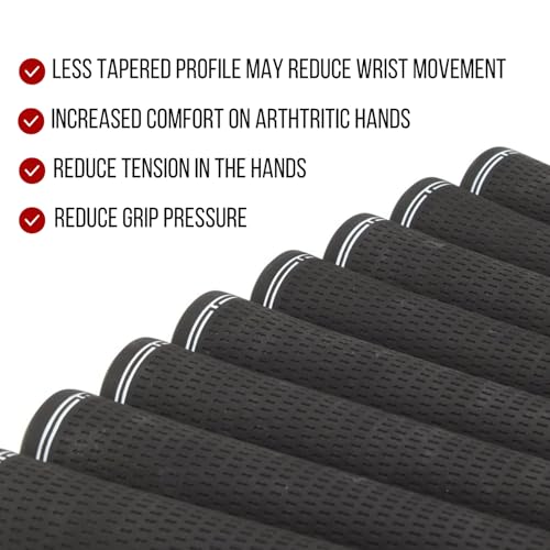 Majek 13 Piece Senior Men's Jumbo OverSize Golf Grips +1/8" Thicker than Standard, Perfect for Large Hands or Arthritic Fingers - Image 3