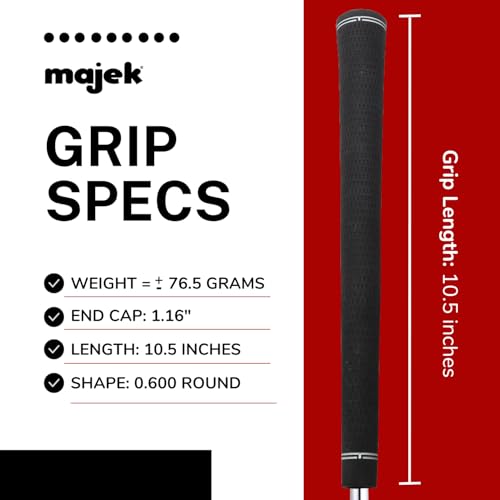 Majek 13 Piece Senior Men's Jumbo OverSize Golf Grips +1/8" Thicker than Standard, Perfect for Large Hands or Arthritic Fingers - Image 4