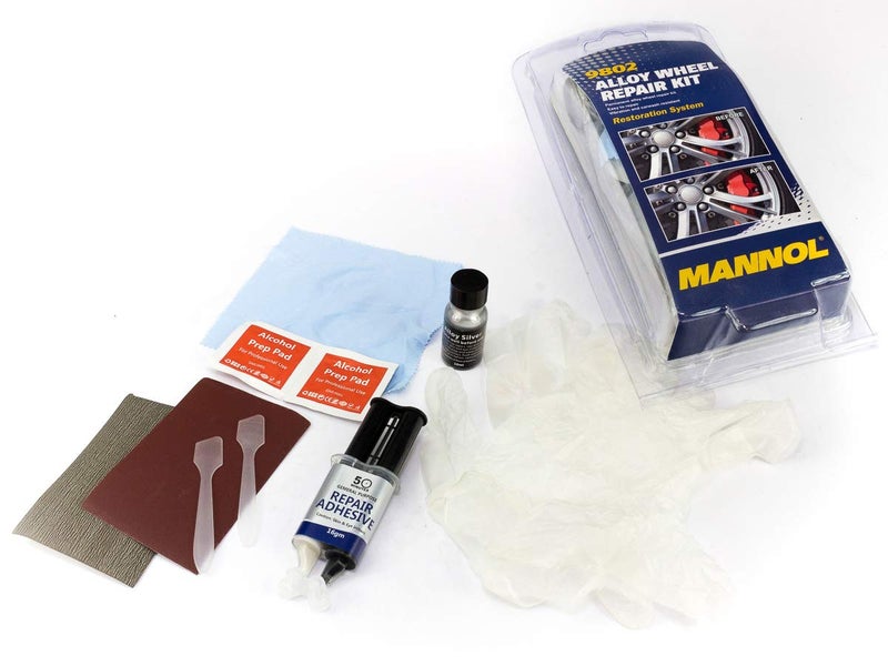 MANNOL 9802 Alloy Wheel Repair Kit Repair Of Light-Alloy Wheels Aluminum Magnesium Alloy Corrosion Of Steel Disks And Cracks | Imported From Germany. - Image 1