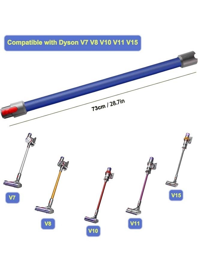 إل&إي عصا تمديد أنبوبي متوافقة مع موديلات دايسون V7 V7 V8 V8 V10 V11 V15، قطع غيار متوافقة مع ملحقات المكنسة الكهربائية اللاسلكية دايسون (أزرق)  - Image 2