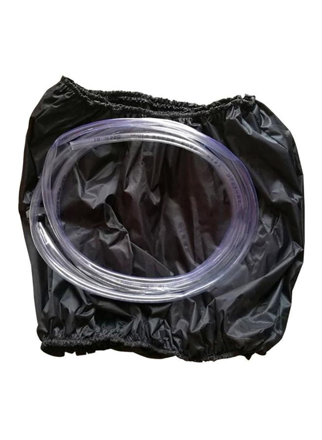 NIBEMINENT Waterproof Air Conditioner Cover Black