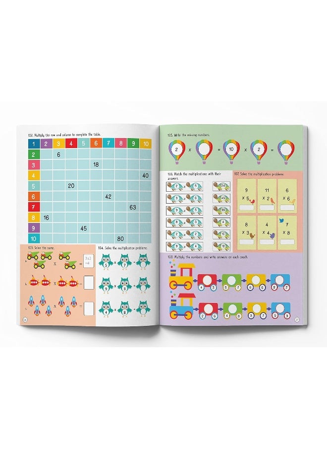 null - Wonder House Books 201 Maths Activity - Fun Activities and Math Exercises For Children: Knowing Numbers, Addition-Subtraction, Fractions, BODMAS - Image 1