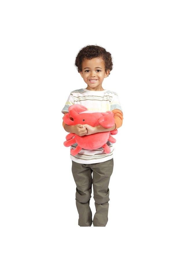 Manhattan Toy - Crabby Abby Velveteen Sea Life Toy Crab Stuffed Animal 12" - Image 1