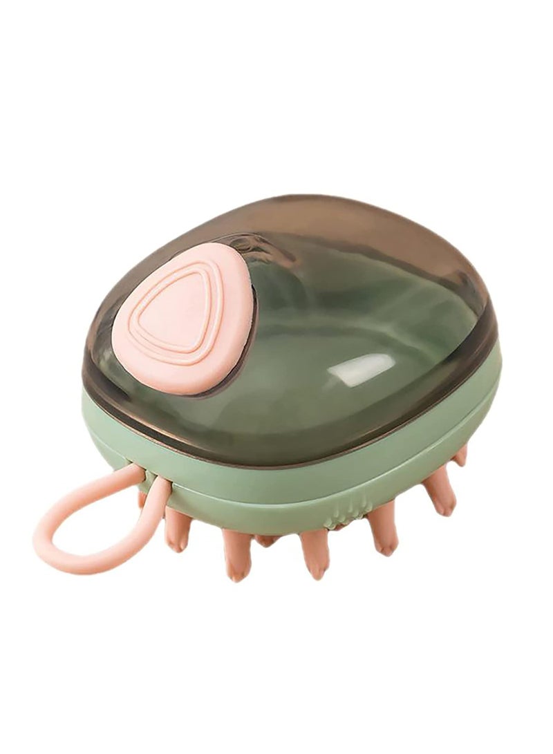 SOLARAE Pet Silicone Shampoo Brush for Long & Short Hair Medium Large Pets Dogs Cats, Anti-Skid Rubber Dog Cat Pet Mouse Grooming Shower Bath Brush Massage Comb - Image 1