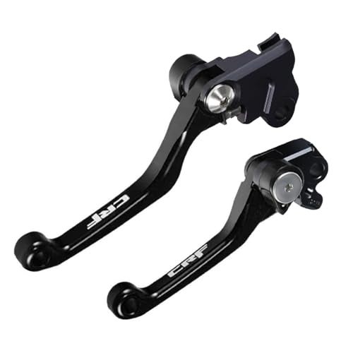 Adsspro Motorcycle Billet Foldable Brake Clutch Lever Handle CNC Aluminum Pivot for CRF150F CRF230F 20032020 CRF250F 20192022 CRF 230F 230 F 150F 150 250 250F Dirt Pit Bike Motorbike Black - Image 1
