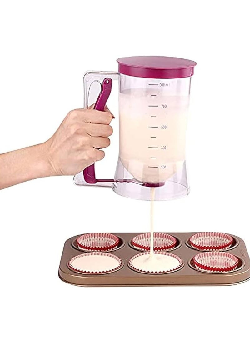 Professional Pancake Batter Dispenser, Large Capacity, Drip-Free, Easy to Clean, Ideal for Crepes, Waffles, Cupcakes, and Muffins. Comfortable Handle, Accurate Measurements, for Home Kitchen and Restaurants. - Image 4