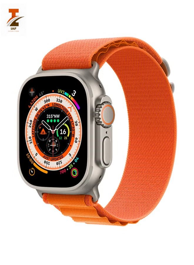 IAF Watch Ultra GPS  Cellular 49mm Titanium Case With Alpine Loop Medium Orange - Image 1