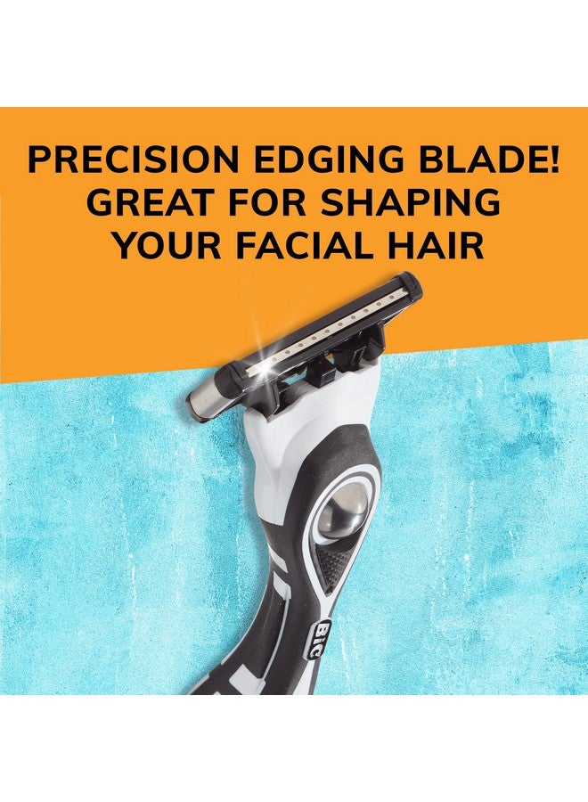 بيك خراطيش إعادة تعبئة ماكينة الحلاقة BIC Flex 5 للرجال، شفرات حلاقة طويلة الشفرات لحلاقة ناعمة ومريحة، 12 خرطوشة إعادة تعبئة - Image 4