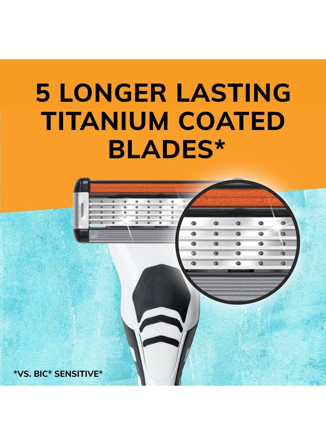 بيك خراطيش إعادة تعبئة ماكينة الحلاقة BIC Flex 5 للرجال، شفرات حلاقة طويلة الشفرات لحلاقة ناعمة ومريحة، 12 خرطوشة إعادة تعبئة - Image 2