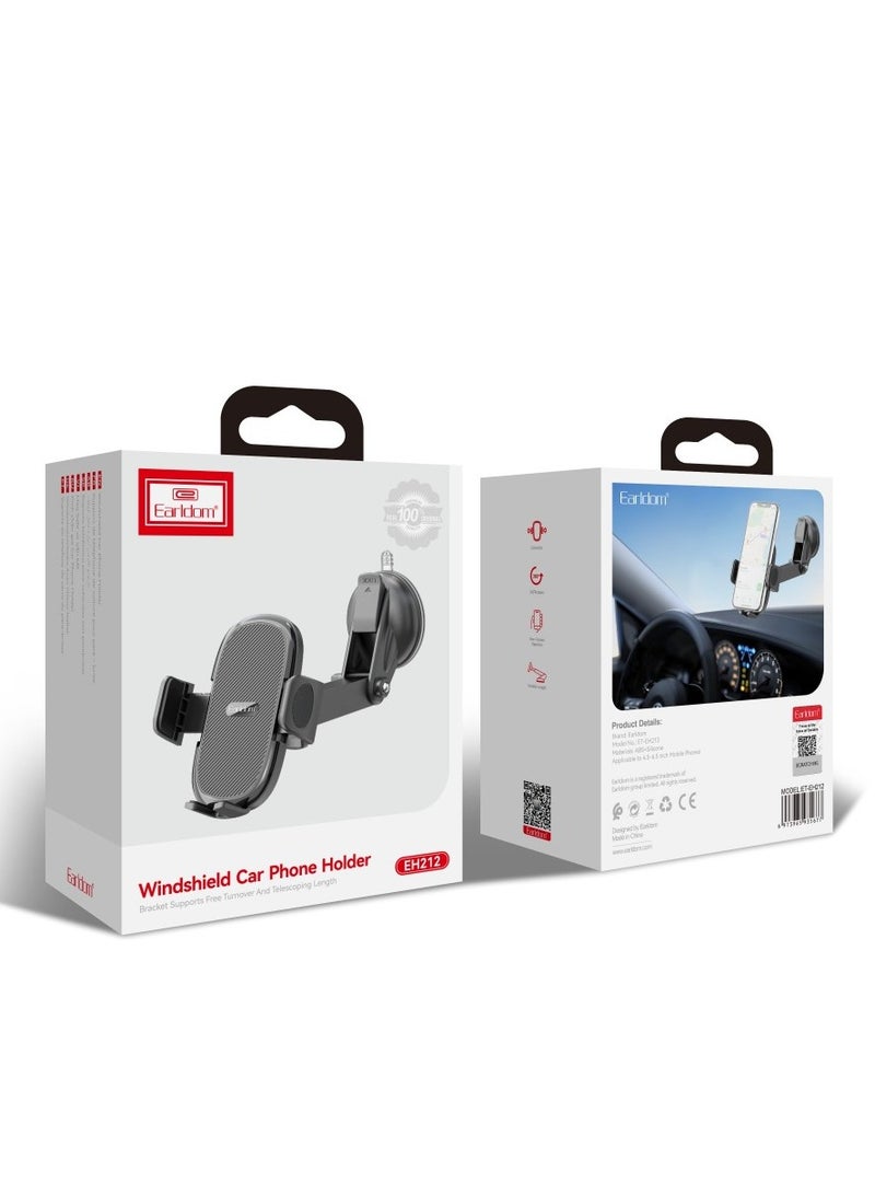 Earldom Suction Cup 360 Degree Rotating Universal Car Holder Mount For Smartphone EARLDOM ET-EH212 - Image 2