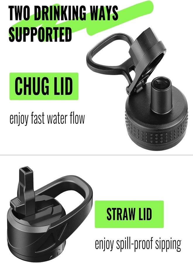 EALGRO 40 oz Glass Water Bottle With Straw and Handle, Sports Motivational Water Jug Flask with Silicone Sleeve, Large Water Cup with Time Marker for Travel, Gym, Black - Image 3