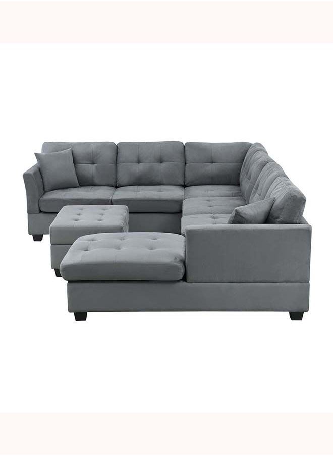 FSH Furniture - U-Shape Sectional With Storage Ottoman 320x160x90x230 cm - Image 1