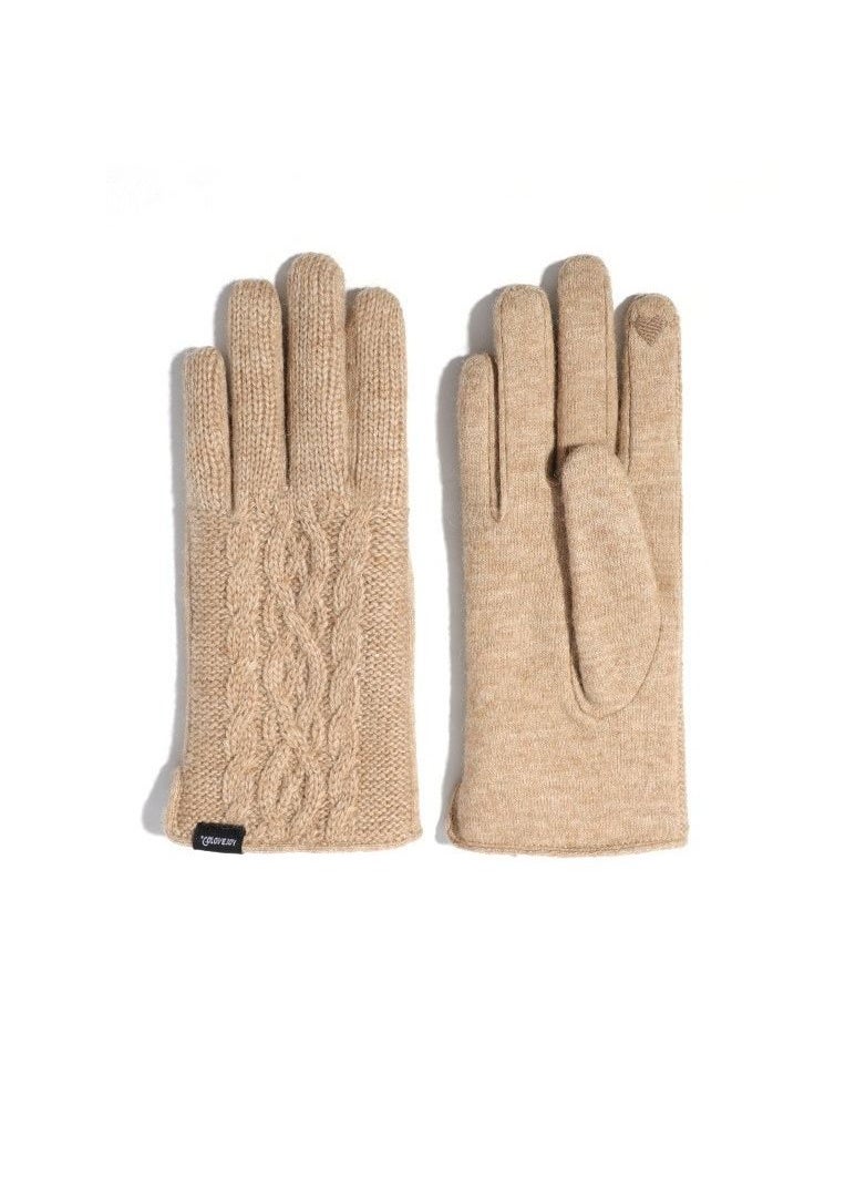 Golovejoy Women's Warm Plush Windproof And Cold Proof Lovely Gloves 
