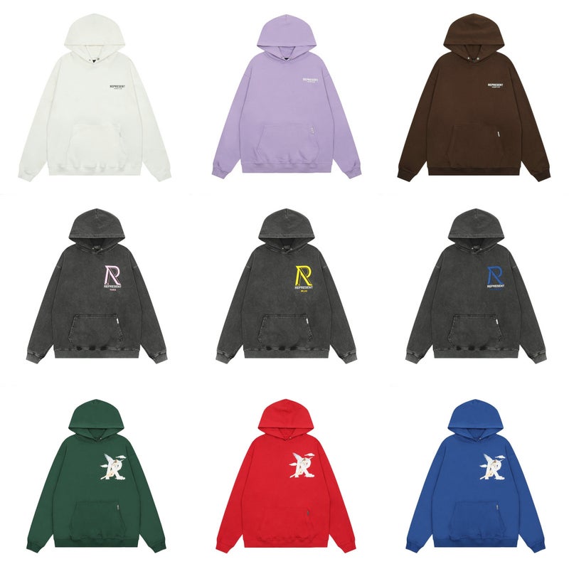 Represent Crocodile Letter Slogan Goddess Angel Tiger Print High Street Hoodie Sweatshirt Trendy - Image 2