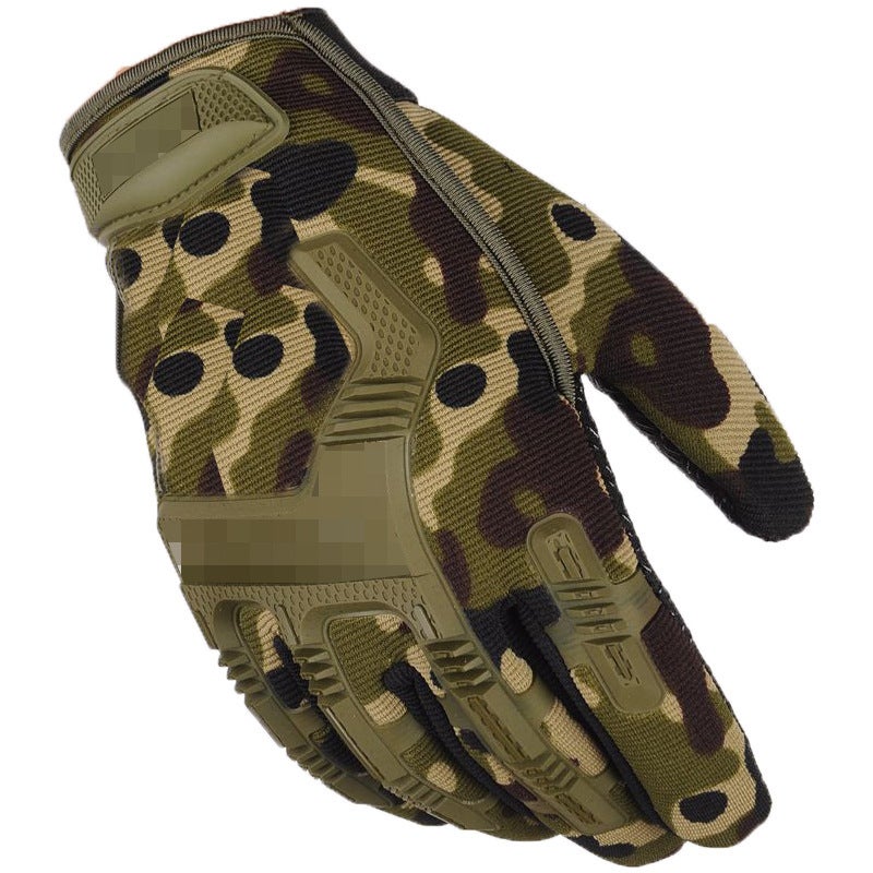 New Autum Half-finger New Male Special Forces Tactical Thin Gloves Outdoor Sports Cycling Fitness Large seal camouflage color long finger 