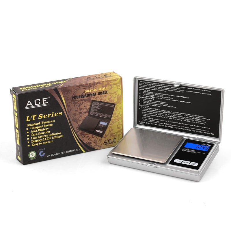 Ace Multipurpose Pocket type Electronic Digital Weighing scale for Jewellery Ornaments Business purpose Capacity 500gm 10mg - Image 1
