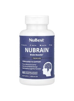 NuBest NuBest, Nubrain, Brain Booster, 60 Vegetarian Capsules  - Image 1