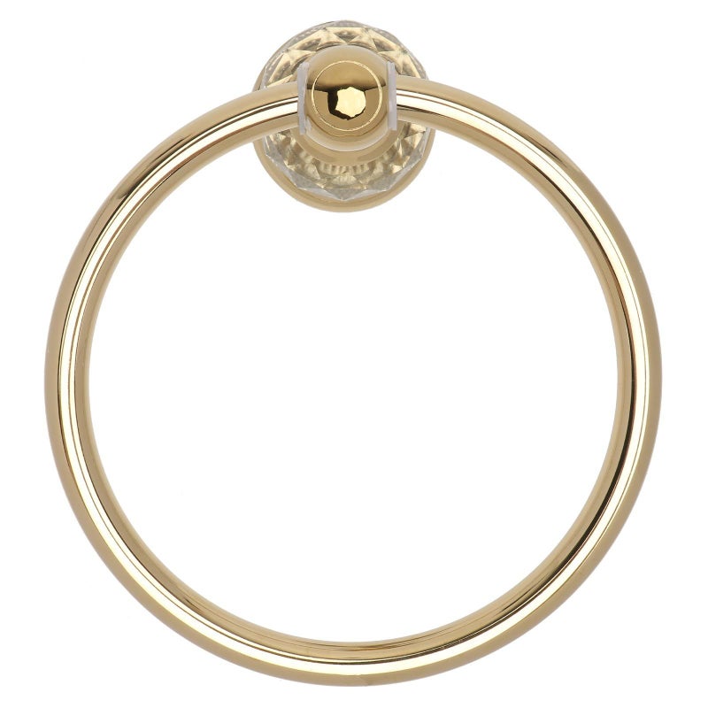SAFIGLE Golden Steel Round Bathroom Towel Ring Wall Mounted Holder - Image 2