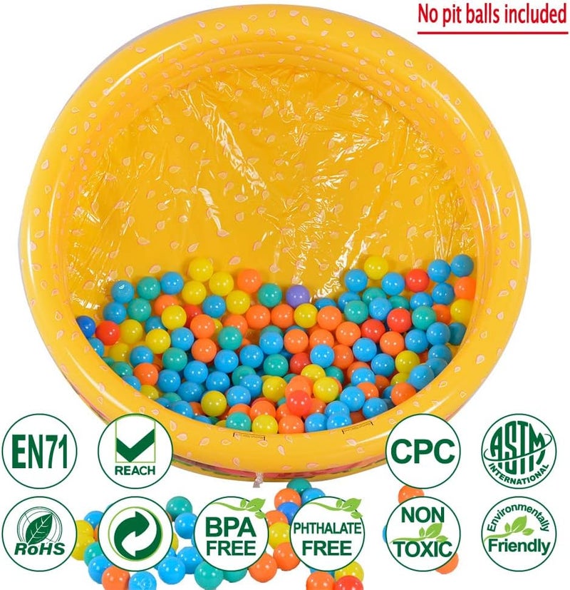 XFlated Hamburger 3 Ring Inflatable Kiddie Pool for Kids, 45 Inches, Ideal Water Pool in Summer, 1-3 Occupancy, Ages 3+ - Image 3