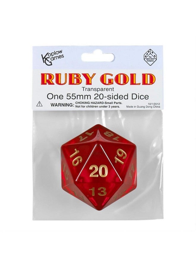 نرد D20 55 مم عد تنازلي TR RUBYGD