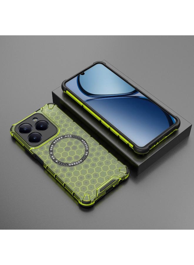 S-TOP Case For Realme C61 Global Honeycomb Magnetic Ring Shockproof Phone Case - Image 2