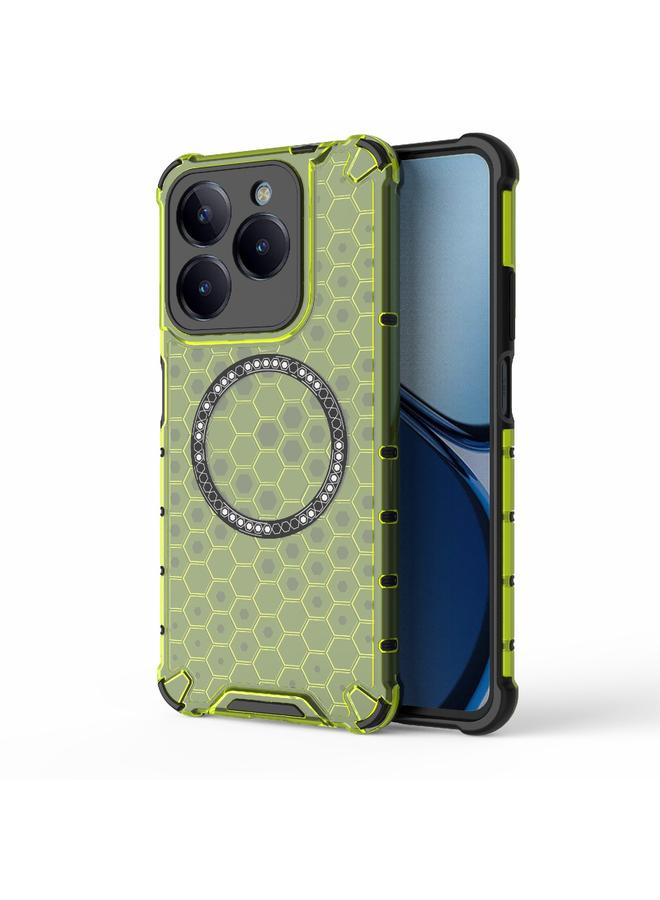 S-TOP Case For Realme C61 Global Honeycomb Magnetic Ring Shockproof Phone Case - Image 1