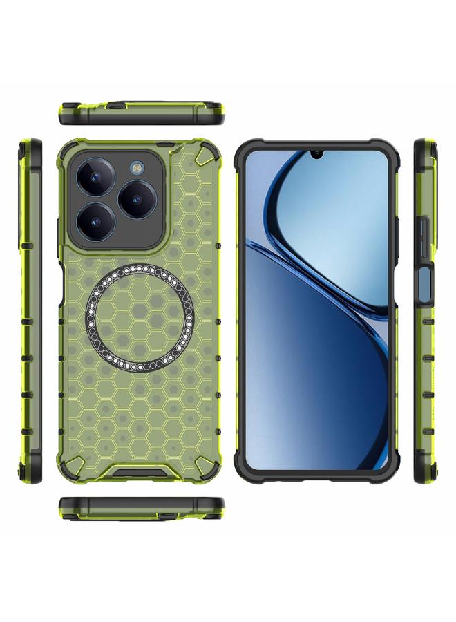 S-TOP Case For Realme C61 Global Honeycomb Magnetic Ring Shockproof Phone Case - Image 3