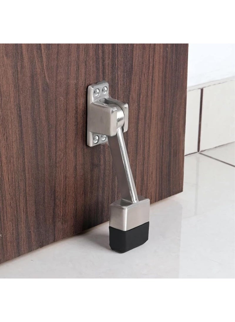 Link Link Hefty 5 Inch Door Stopper for Single and Double Doors Satin Pack of 1  - Image 3