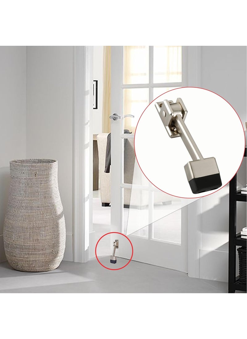 Link Link Hefty 5 Inch Door Stopper for Single and Double Doors Satin Pack of 1  - Image 4