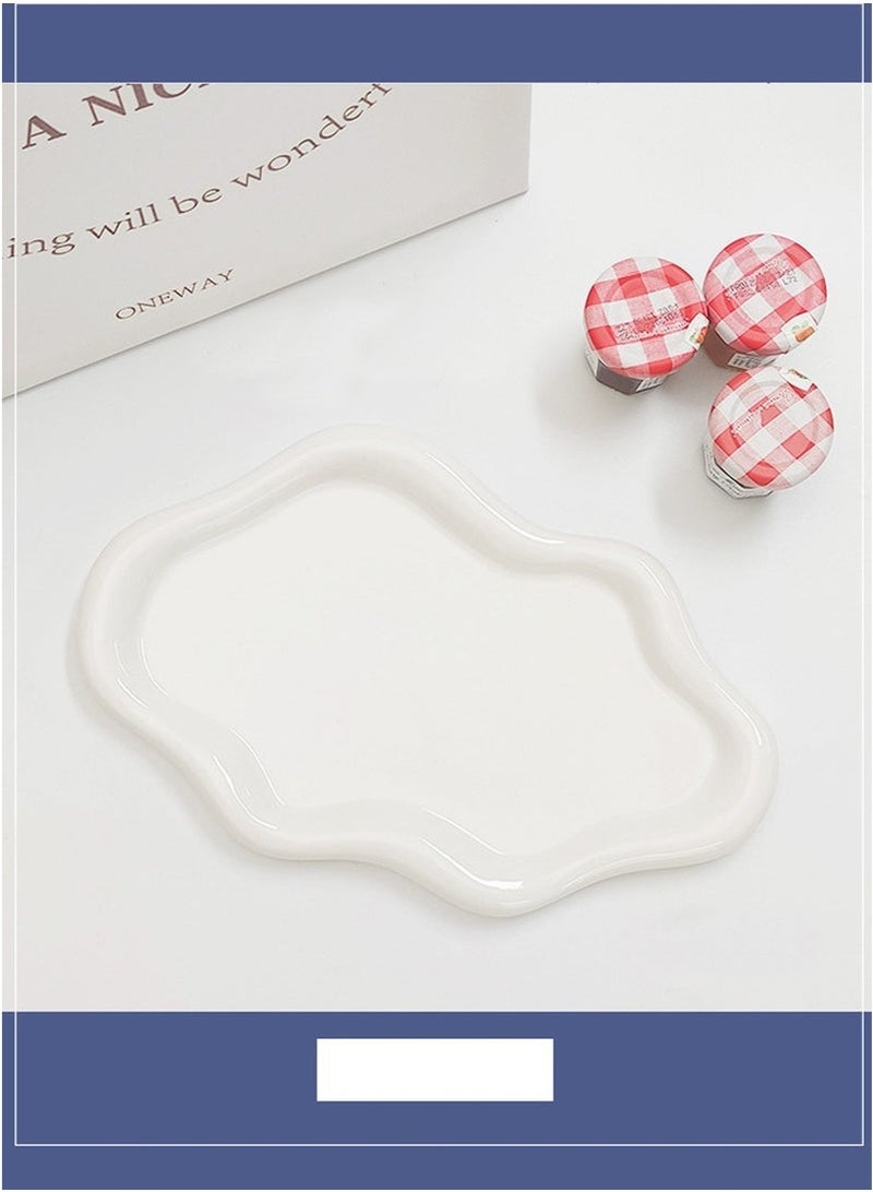 Bukela Women's Jewelry Storage Tray Trinket Tray, Ring Tray, Unique Cloud Shaped Ceramic Tray  - Image 5