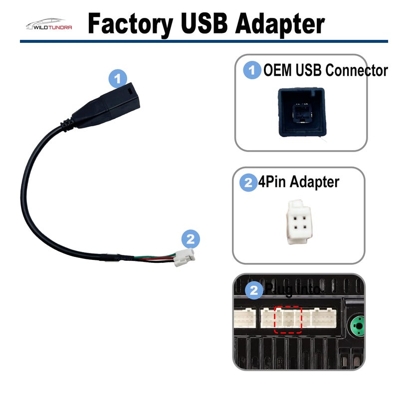 WildTundra 16Pin Aftermarket Android Car Radio Harness Adapter for Honda Civic 2012-2015 CR-V 2012-2015, 16Pin Android Car Stereo Wiring Harness with SWC Radio Antenna Adapter for Honda Civic CR-V - Image 5