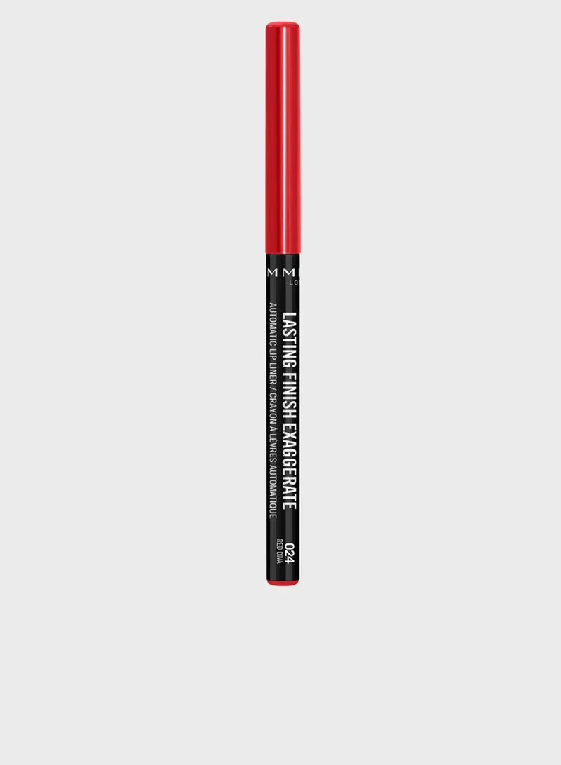 RIMMEL LONDON Rimmel Lasting Finish Exaggerate Automatic Lipliner - 024 - Red Diva