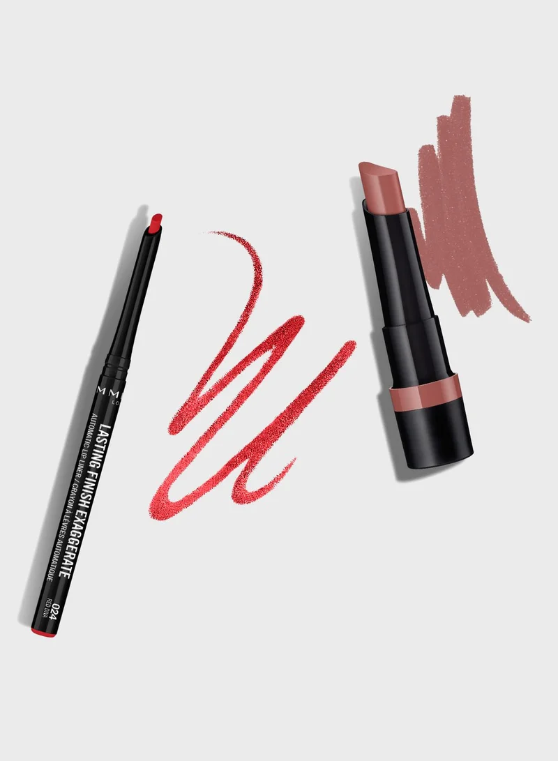 RIMMEL LONDON Rimmel Lasting Finish Exaggerate Automatic Lipliner - 024 - Red Diva