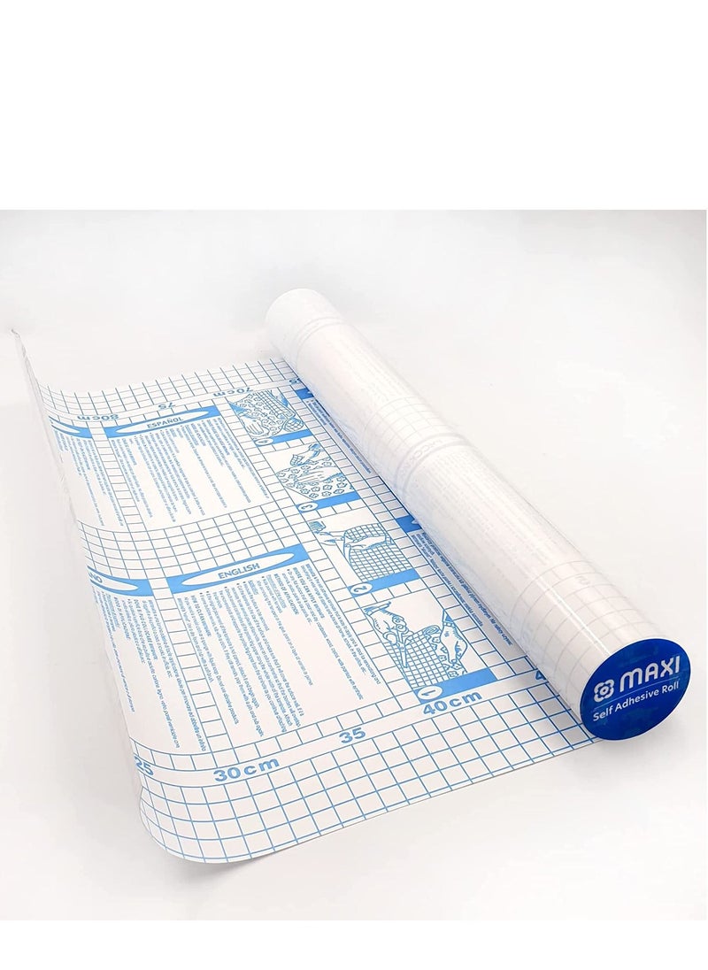 Maxi Maxi Clear Self Adhesive Roll 10Mx45Cm + 5Mx45Cm 2pcs Set,Suitable for text book, dictionary, magazine, reference book, exercise book, work book,revision book, notebook, novel  - Image 3