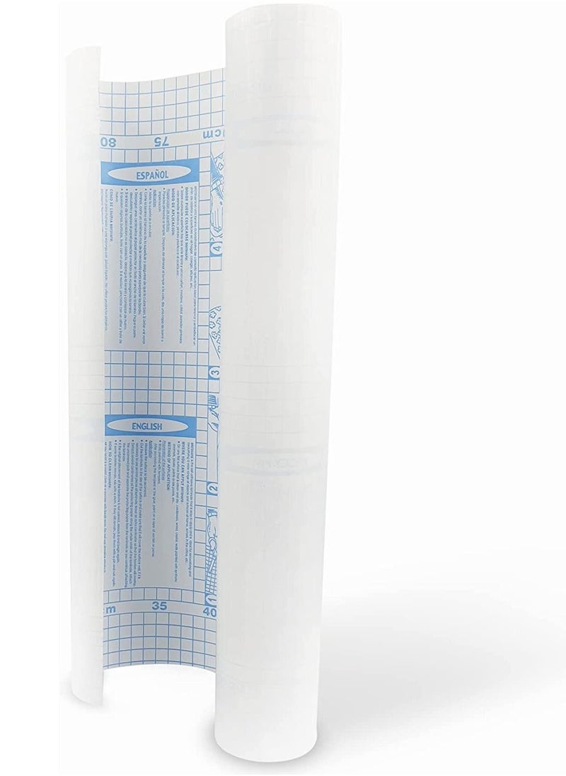 Maxi Maxi Clear Self Adhesive Roll 10Mx45Cm + 5Mx45Cm 2pcs Set,Suitable for text book, dictionary, magazine, reference book, exercise book, work book,revision book, notebook, novel  - Image 2